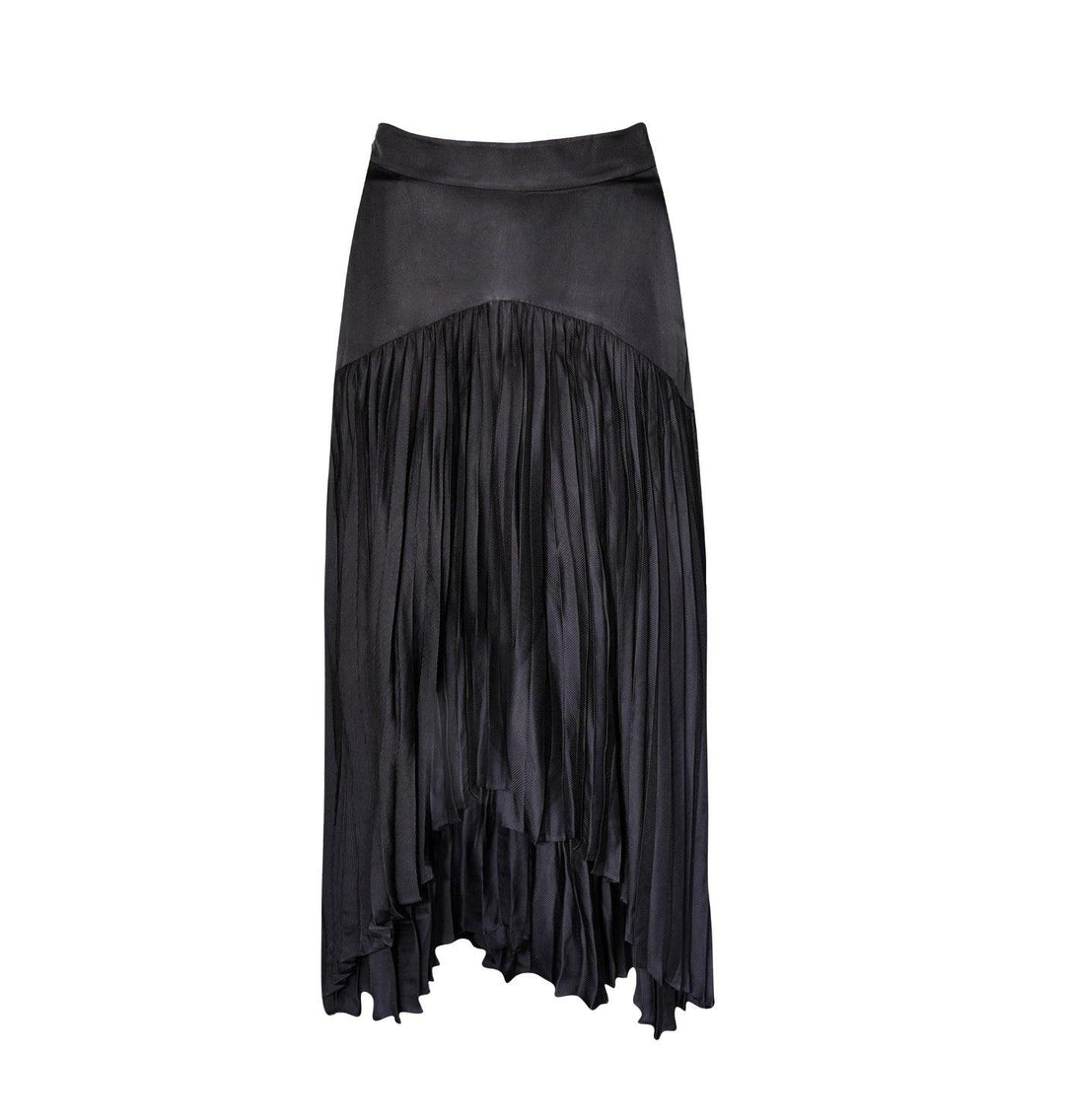 Maryanne Black Pleated Skirt by Le Réussi®