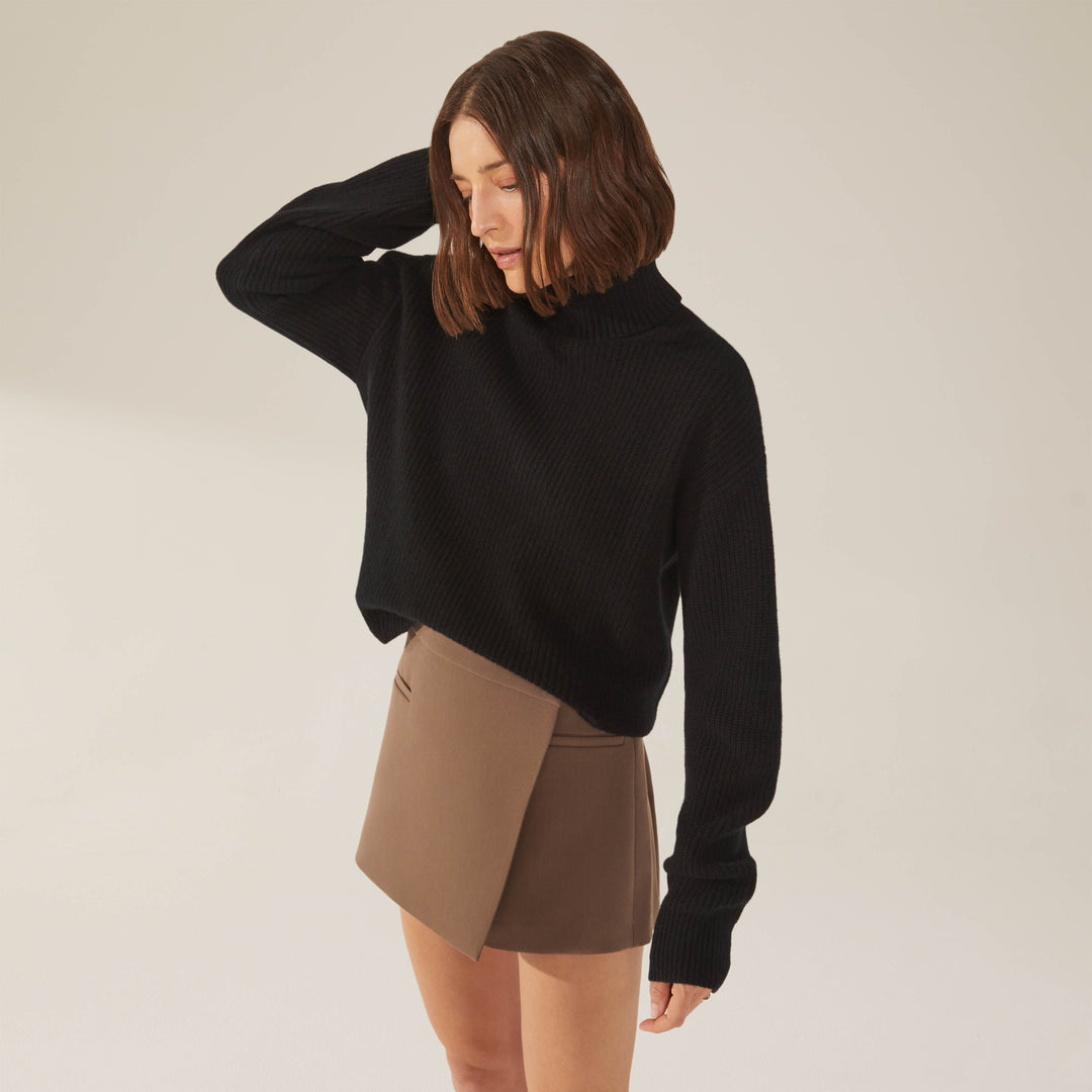 Ellie Chunky Cashmere Turtleneck by Italic