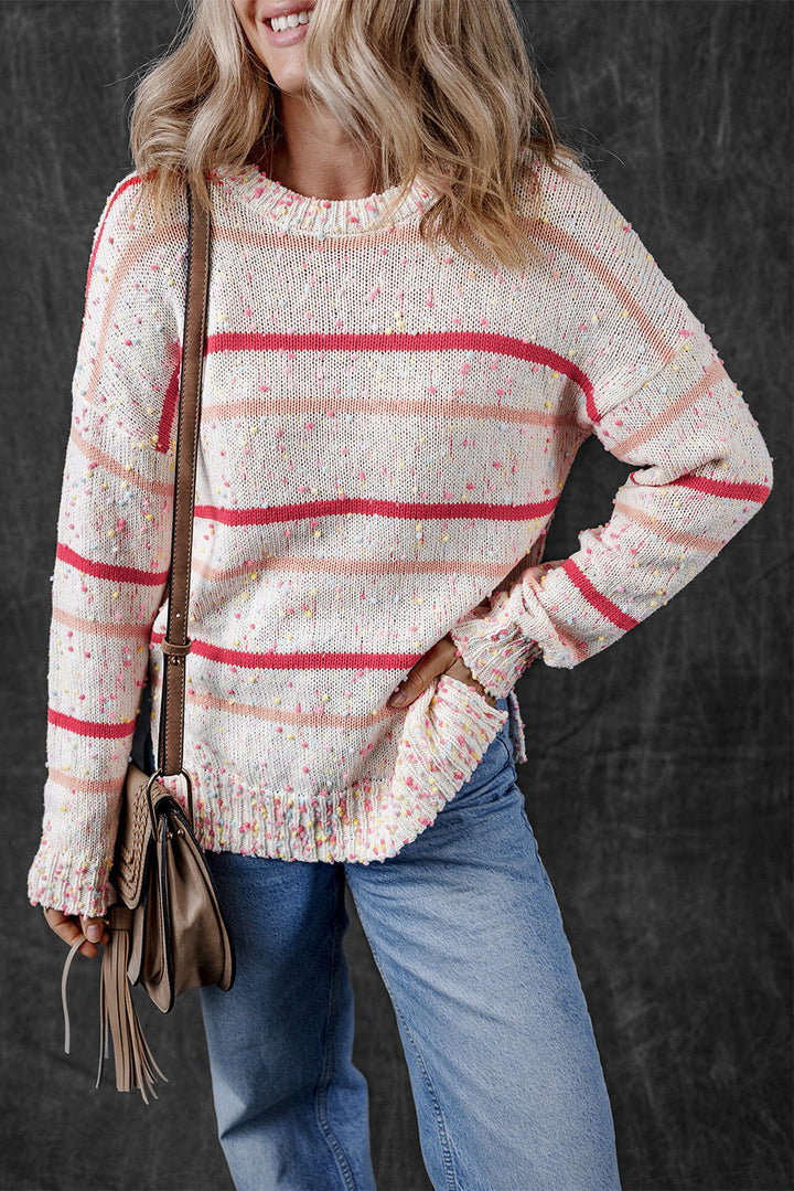 Striped Confetti Knit Sweater by Poppy Lee Lane