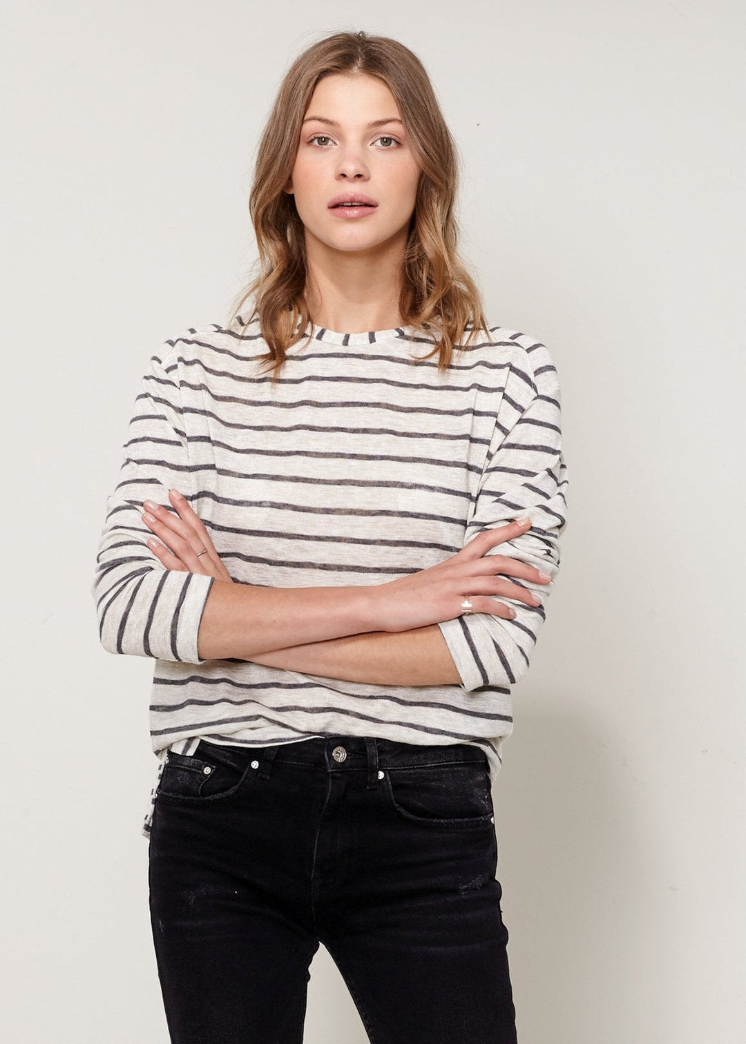 Women's Striped Light Top by Shop at Konus