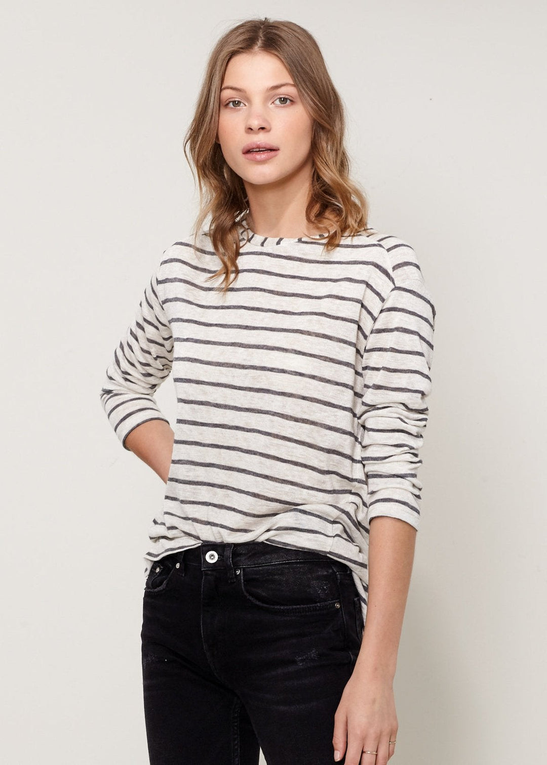 Women's Striped Light Top by Shop at Konus