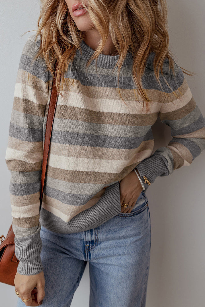 Stripe Ribbed Sweater by Poppy Lee Lane