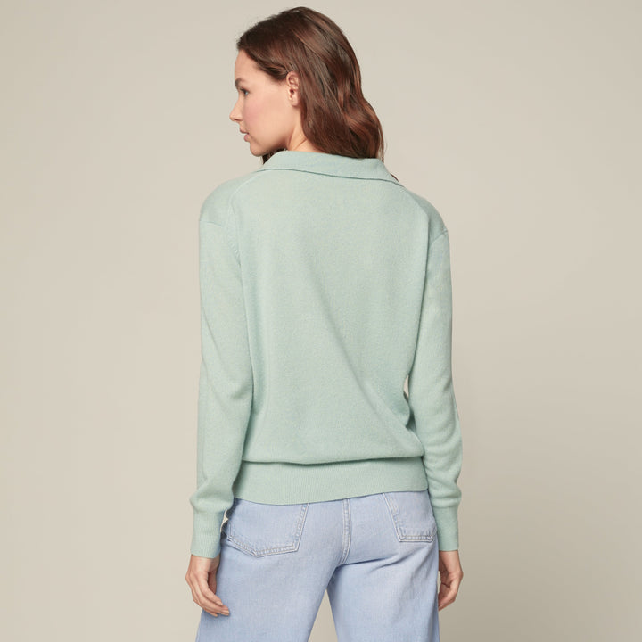 Camila Airy Cashmere Collared Sweater by Italic