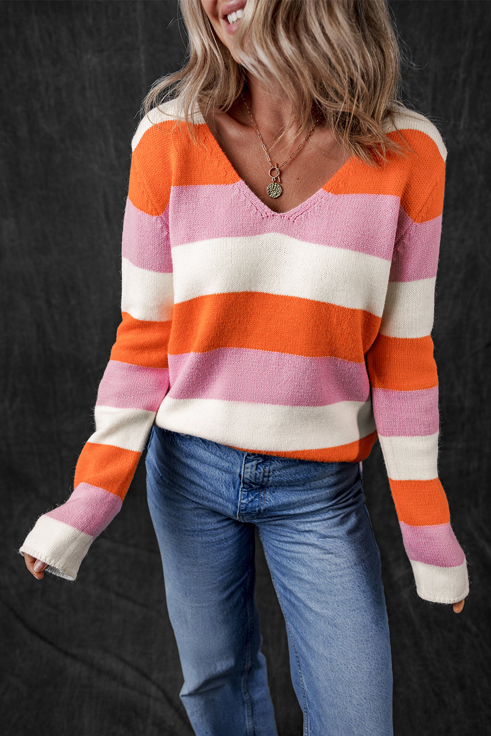 Stripe Casual Sweater by Poppy Lee Lane