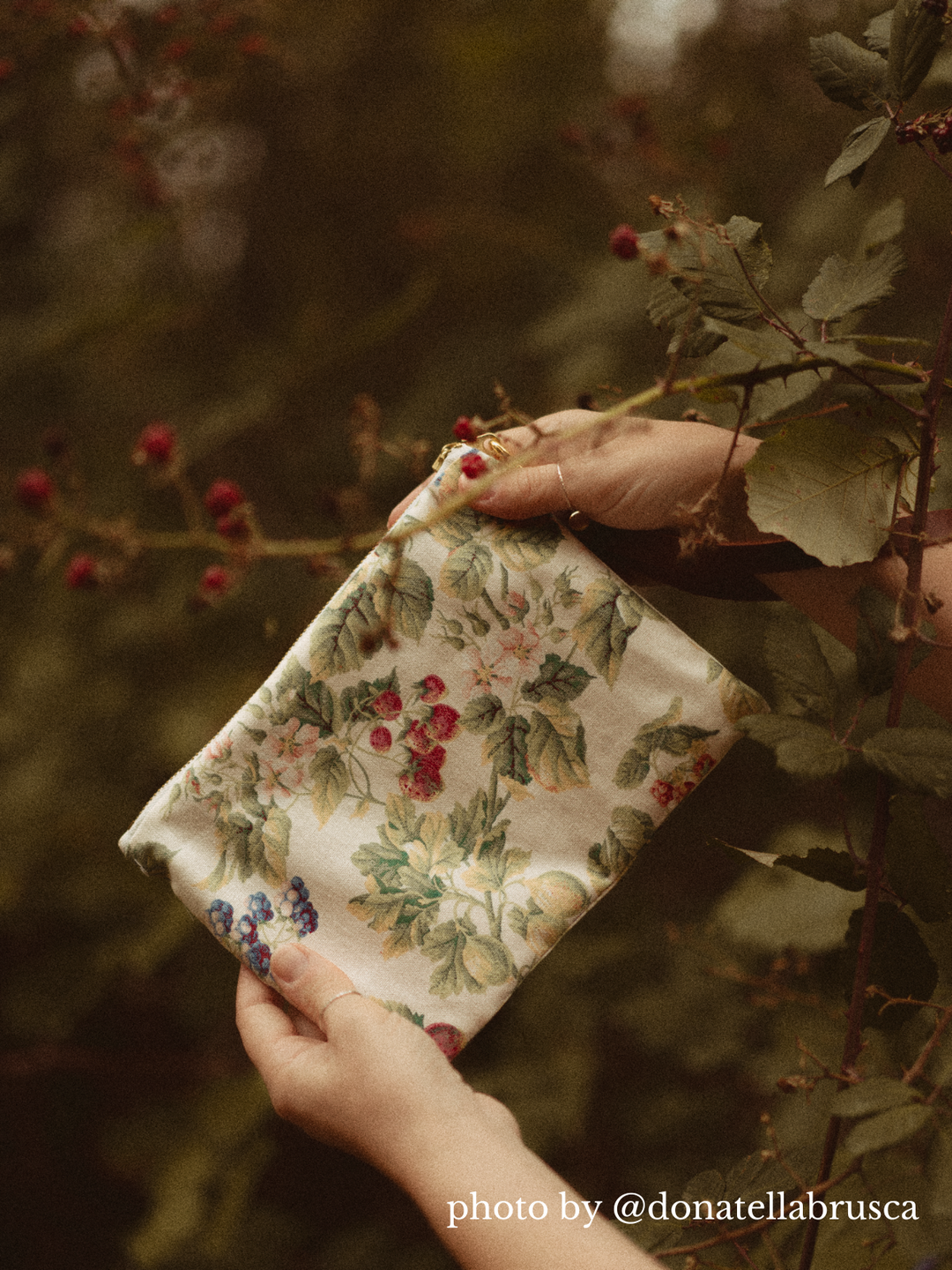 Berries and Cream Wristlet Purse by Ash & Rose