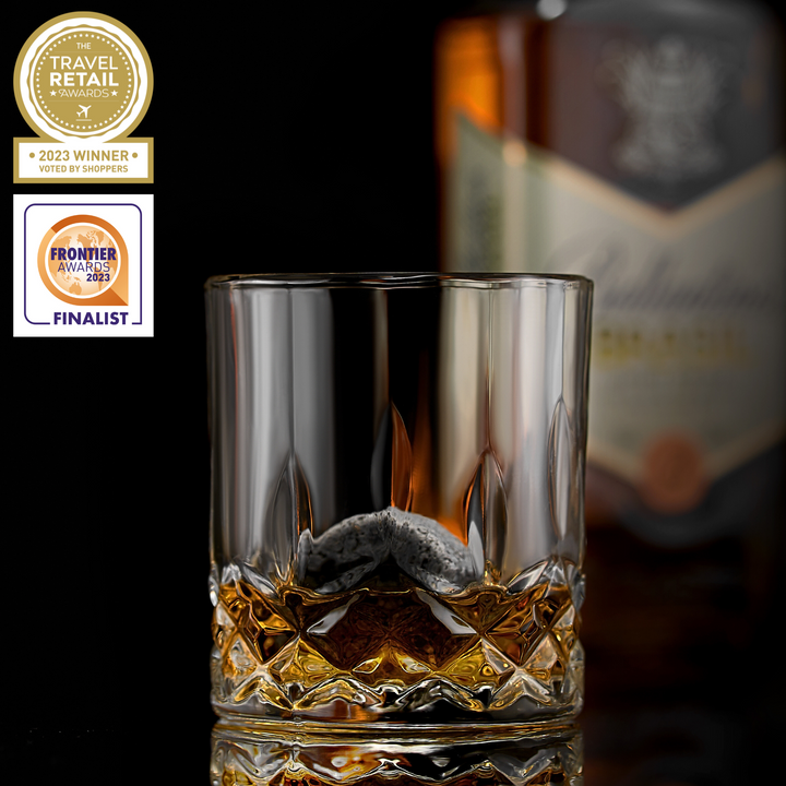 The Connoisseur's Set - Signature Glass Edition by R.O.C.K.S. Whiskey Chilling Stones