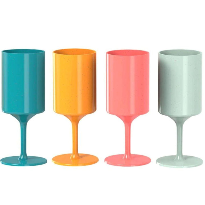 Eco Party Cup, 4 Piece, Outdoor Wine Glass by KNORK