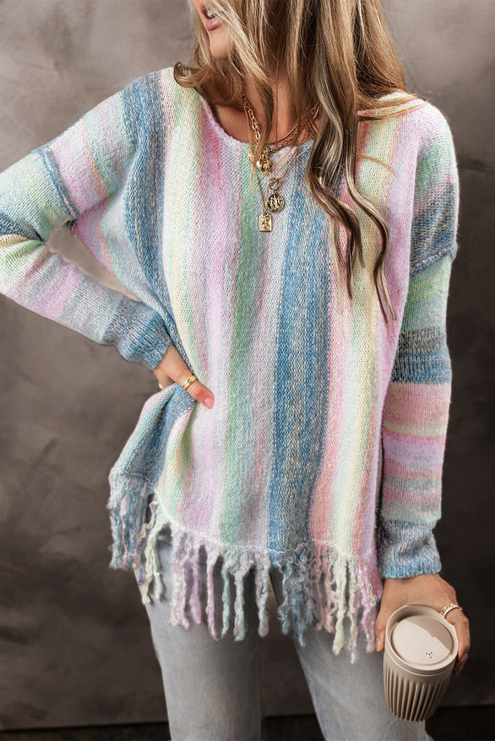 Fringed Tunic Sweater by Poppy Lee Lane