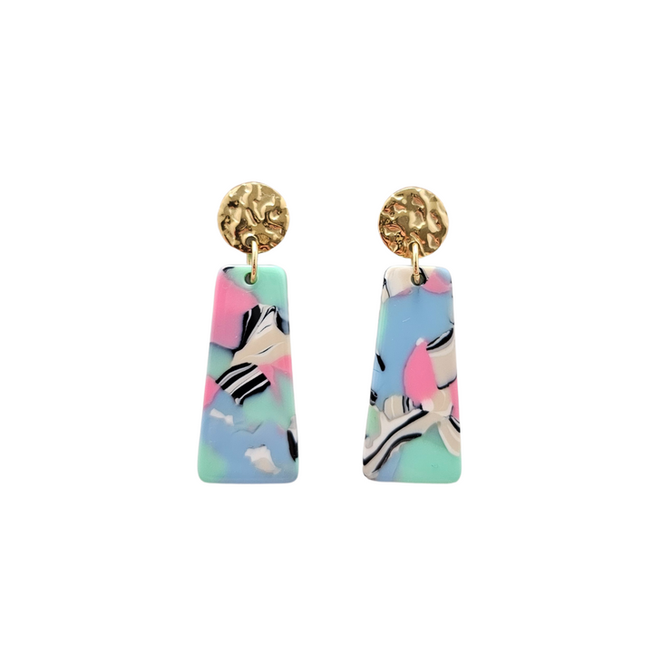 Mia Mini Earrings - 80's Pastel by Spiffy & Splendid