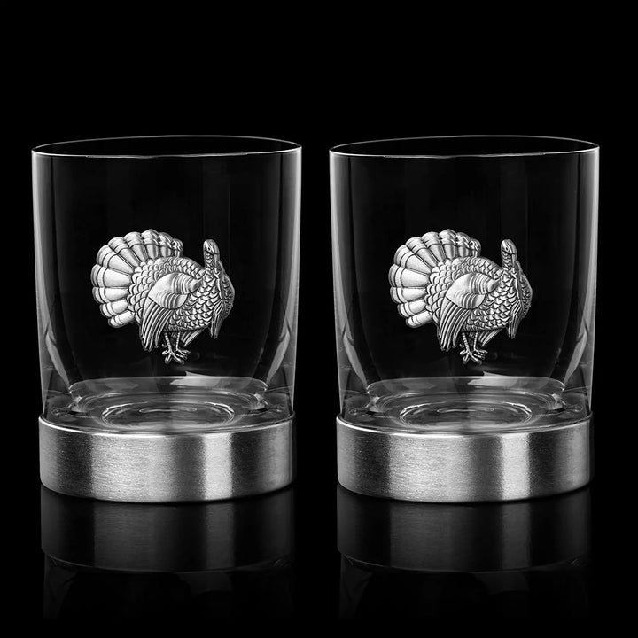 The Wine Savant Turkey Whiskey Glasses Set of 2