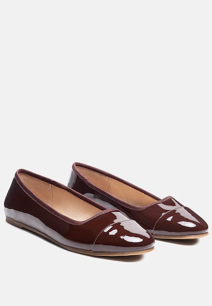 camella round toe ballerina flat shoes by London Rag