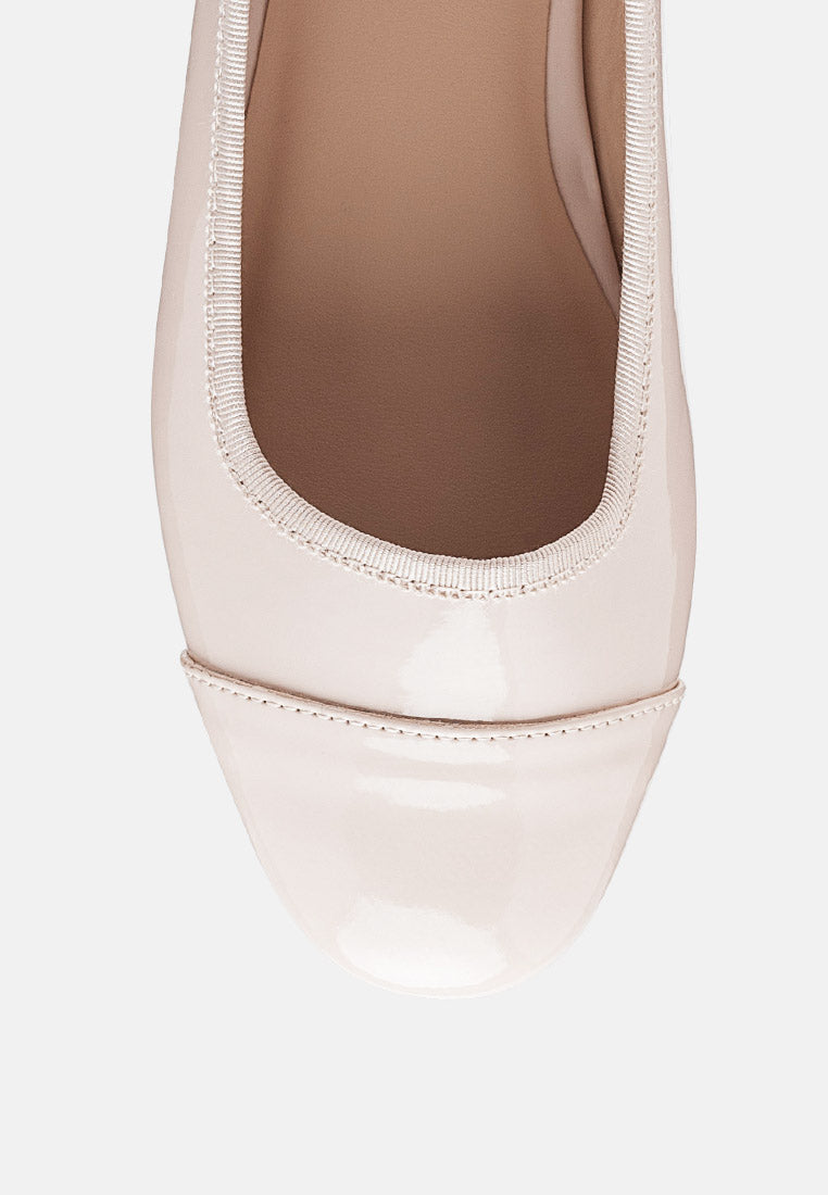 camella round toe ballerina flat shoes by London Rag