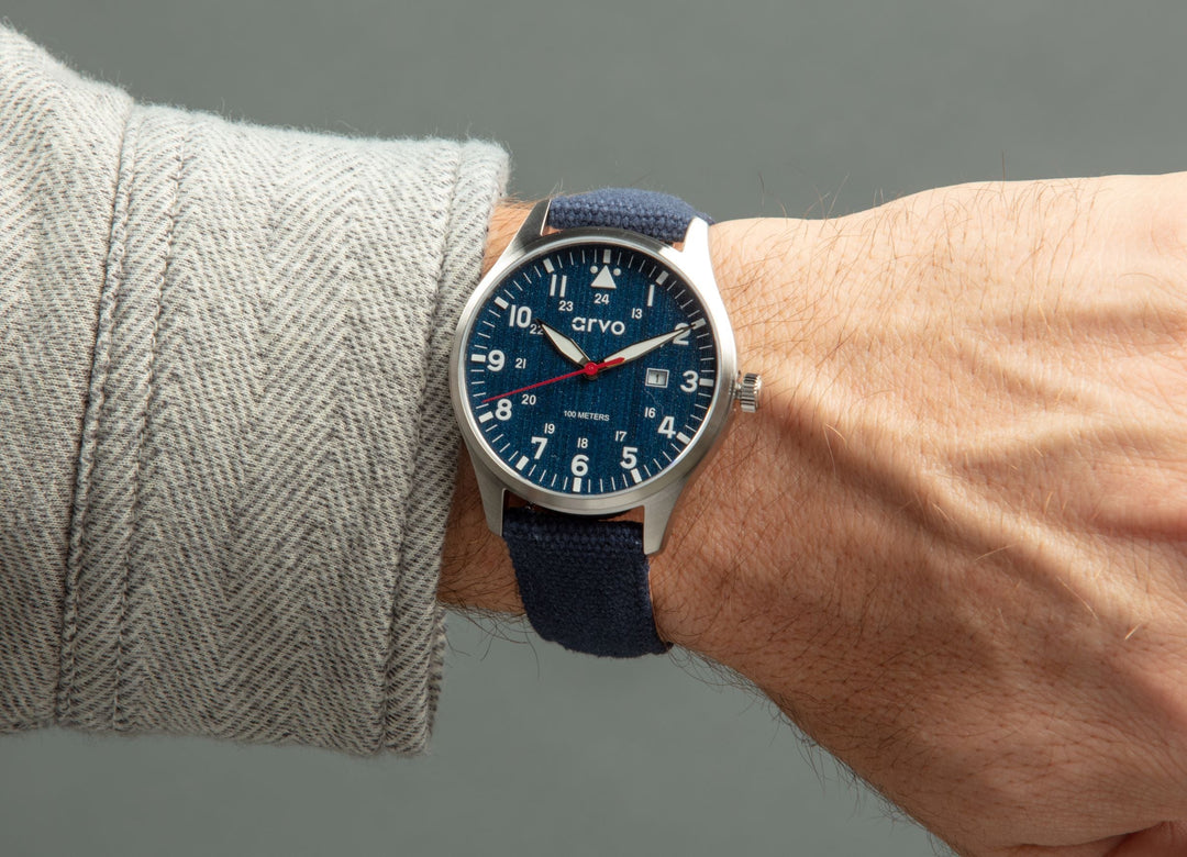 Arvo Rove Field Watch - Jeans Blue by Arvo