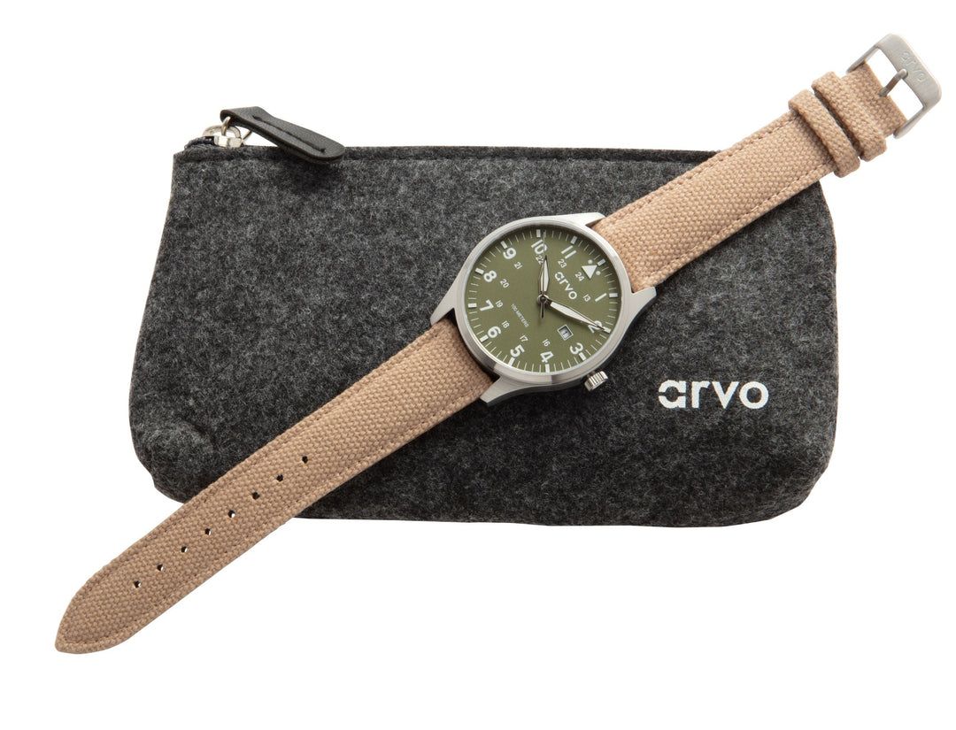 Arvo Rove Field Watch - Spring Green by Arvo