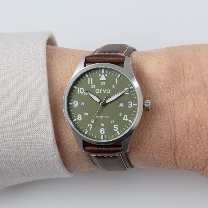 Arvo Rove Field Watch - Spring Green by Arvo