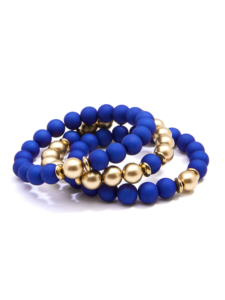 Make It Happen Matte Beaded Bracelet by ZENZII