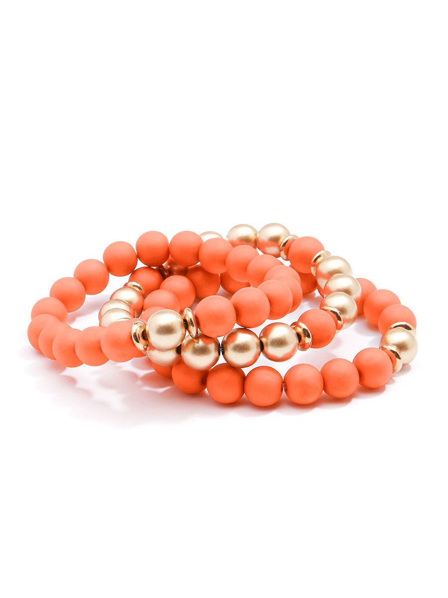 Make It Happen Matte Beaded Bracelet by ZENZII