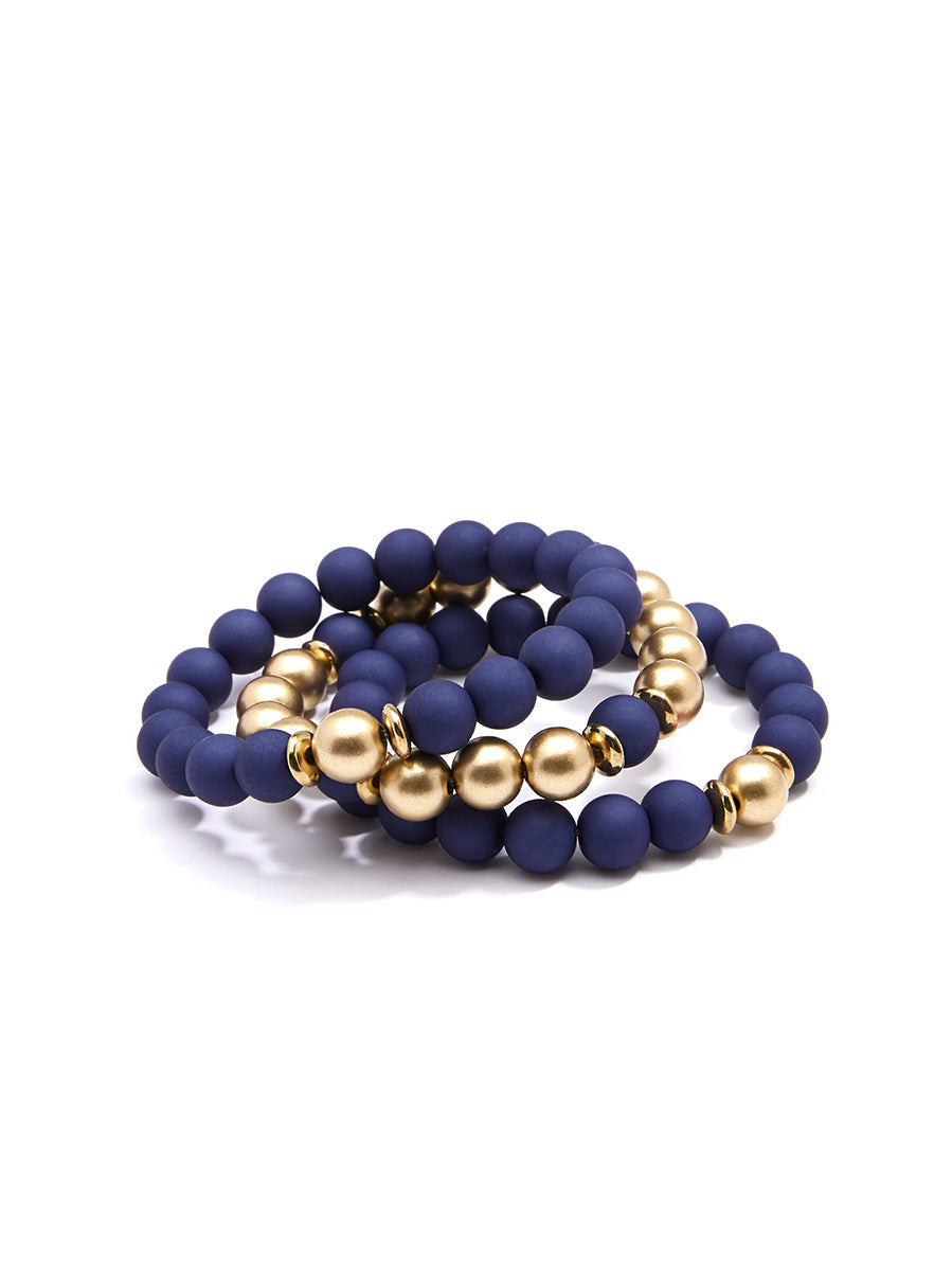 Make It Happen Matte Beaded Bracelet by ZENZII