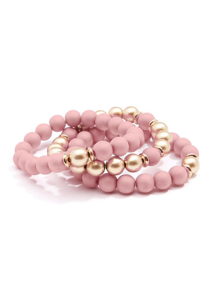 Make It Happen Matte Beaded Bracelet by ZENZII