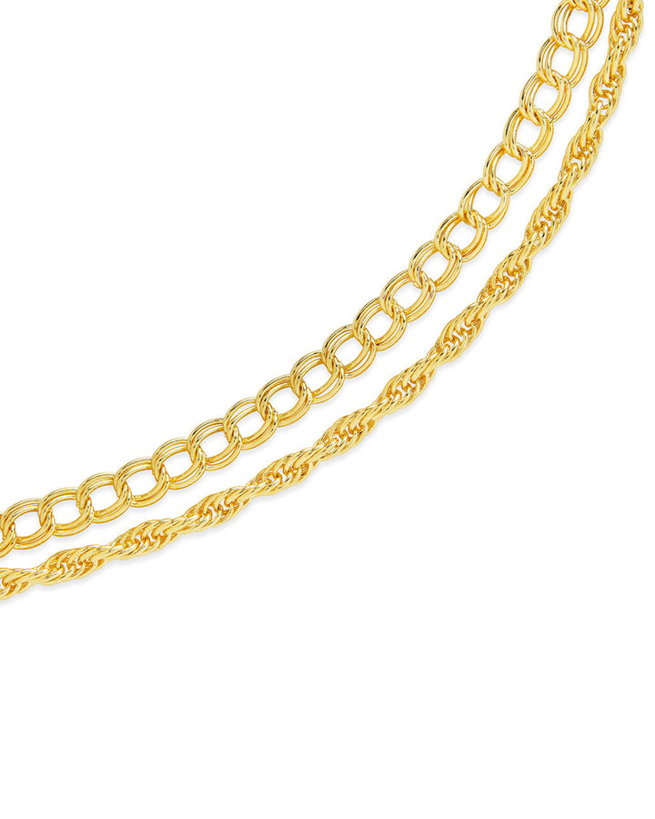 Hallie Layered Chain Bracelet by Sterling Forever