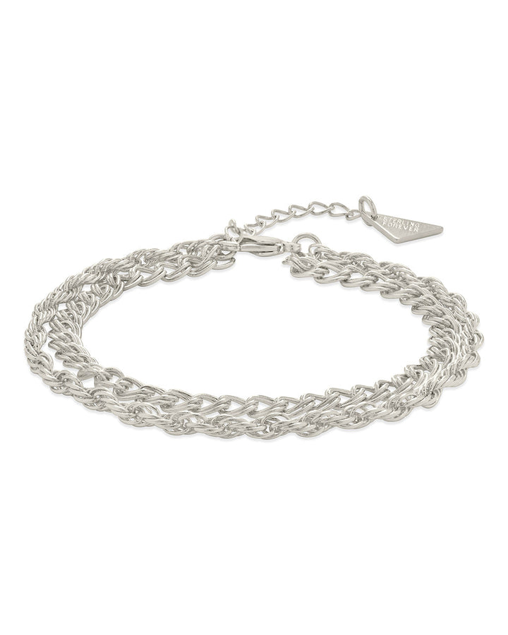 Hallie Layered Chain Bracelet by Sterling Forever