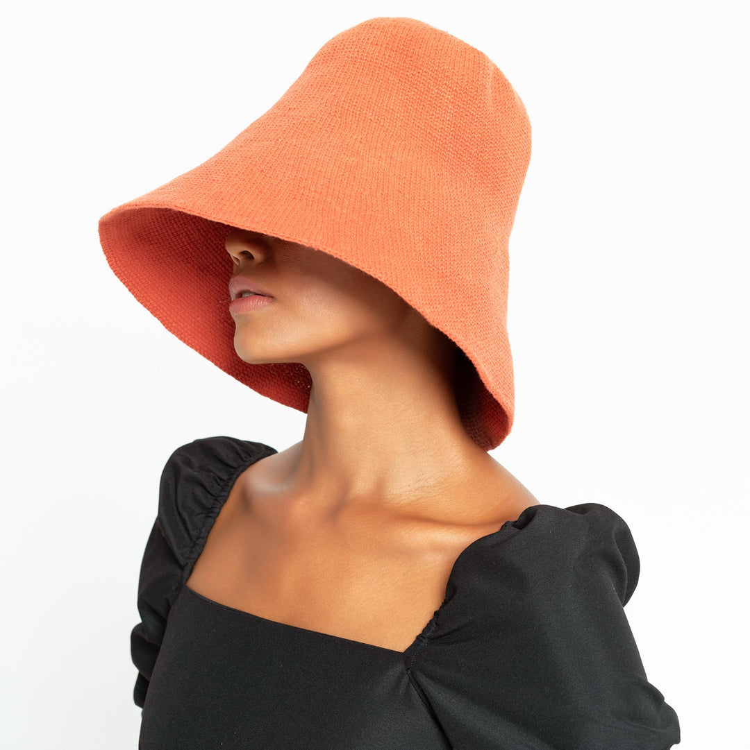 BLOOM Crochet Hat, in Burnt Sienna by BrunnaCo