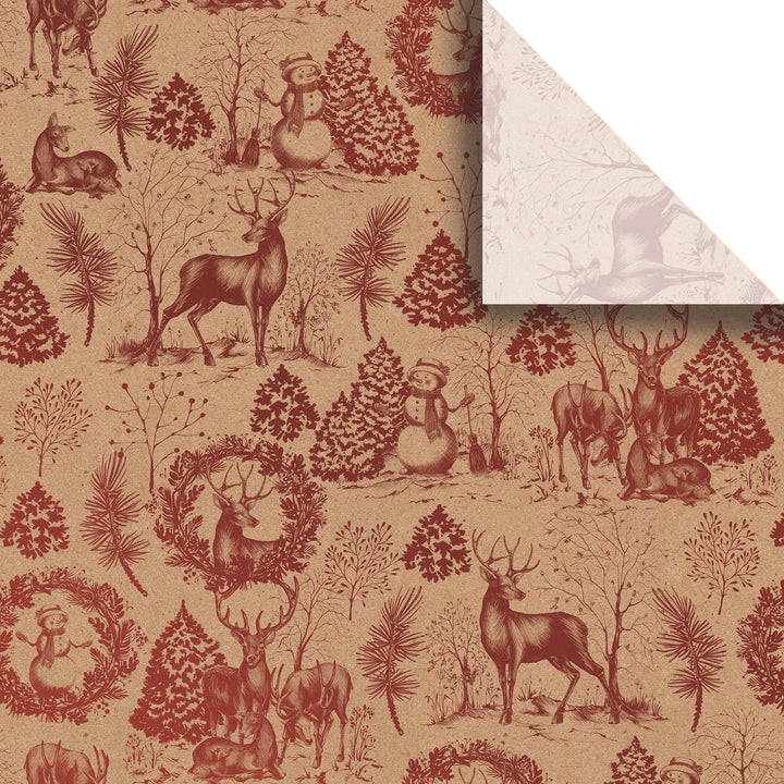 Winter Woods 20" x 30" Christmas Gift Tissue Paper by Present Paper