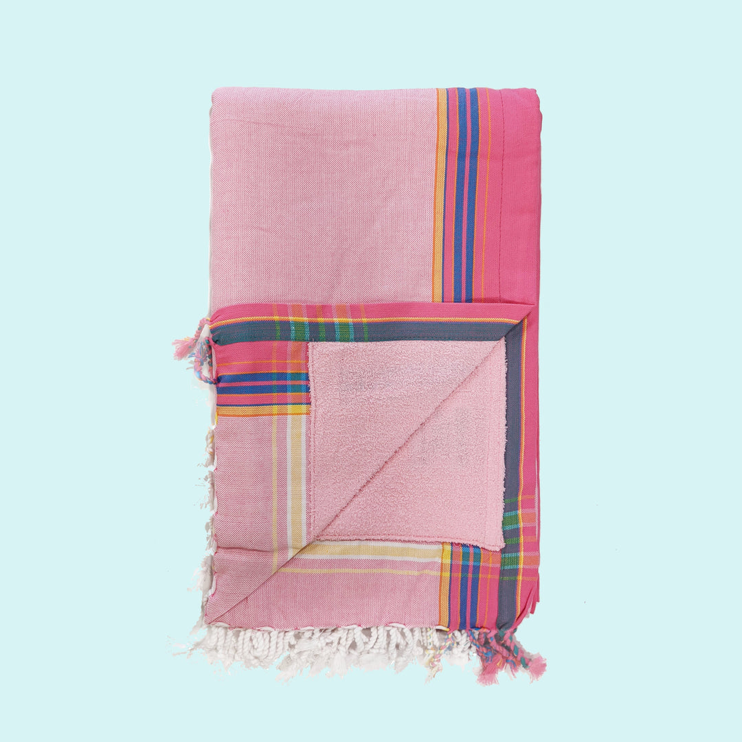 Baby Pink Kenyan Beach Towel by Swahili Coast