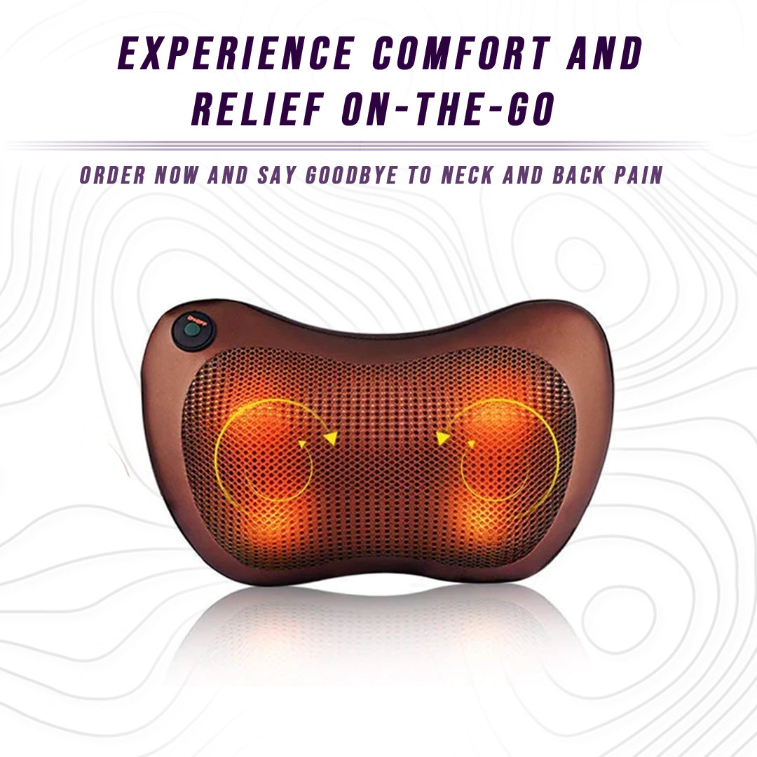 Back and Neck Massage Pillow w/Heat by eterus