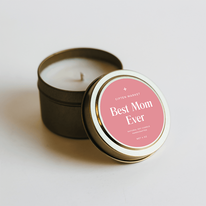 Best Mom Ever Gold Travel Candle by Giften Market