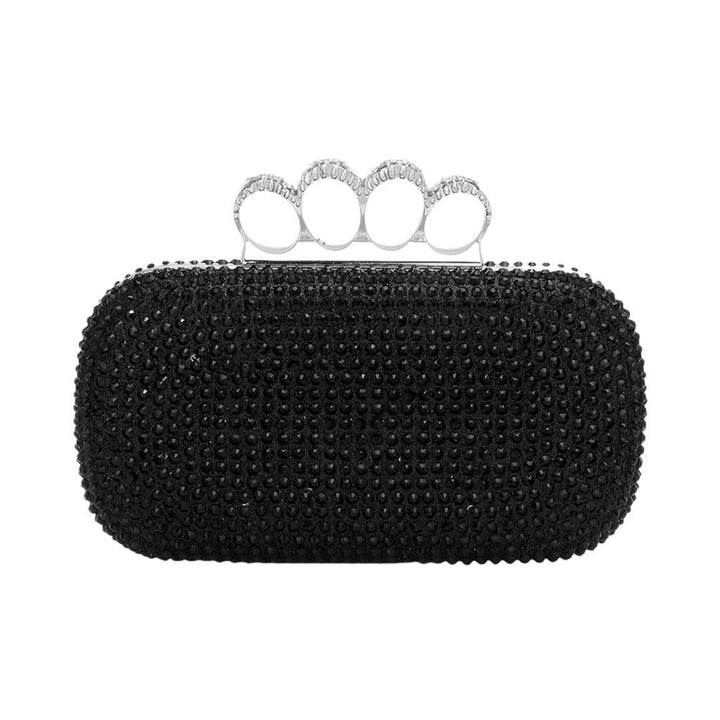 Bling Rectangle Evening Clutch Crossbody Bag by Madeline Love