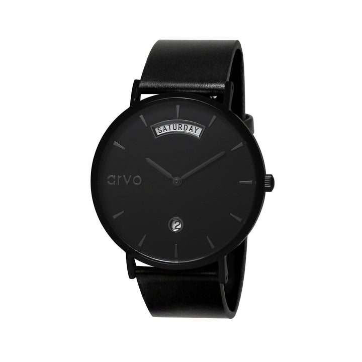 Arvo Black Awristacrat Watch - Black Band by Arvo