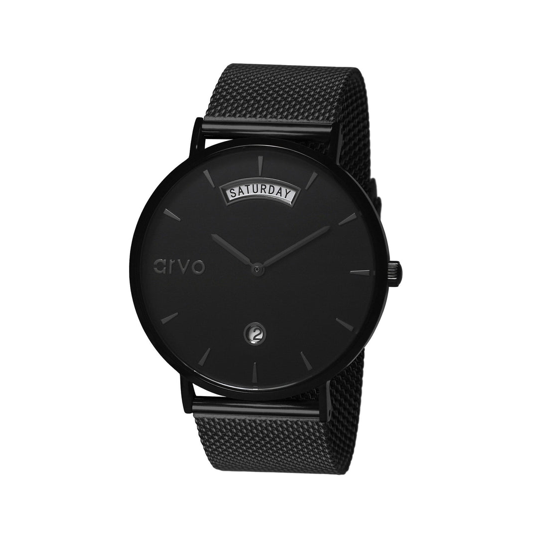 Arvo Black Awristacrat Watch - Black Band by Arvo