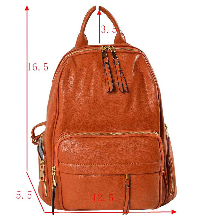 Elegant Soft PU Leather Backpack