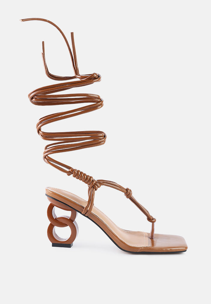 cassino strappy lace up sandals by London Rag