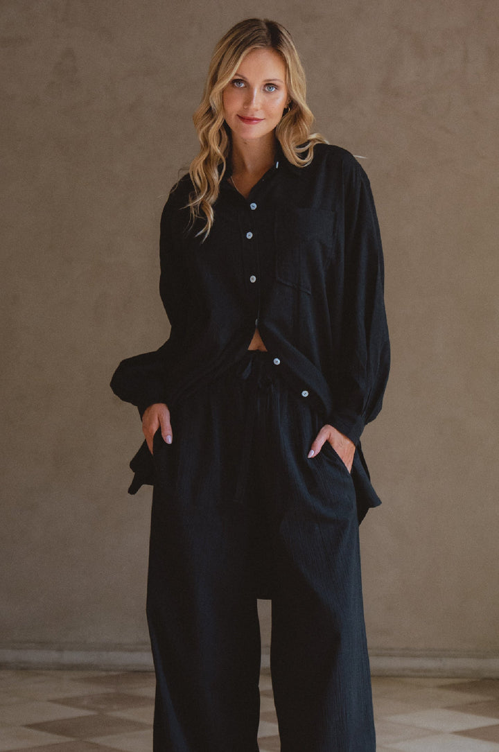 Calin Long Sleeve Oversized Shirt by ELF