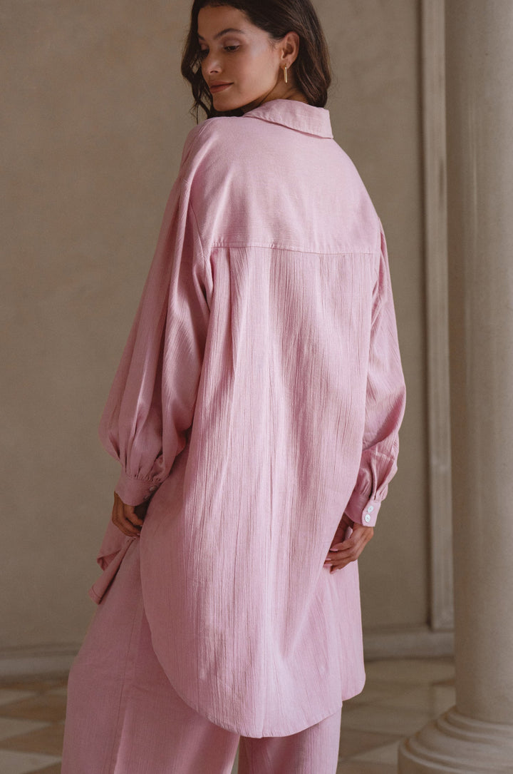 Calin Long Sleeve Oversized Shirt by ELF