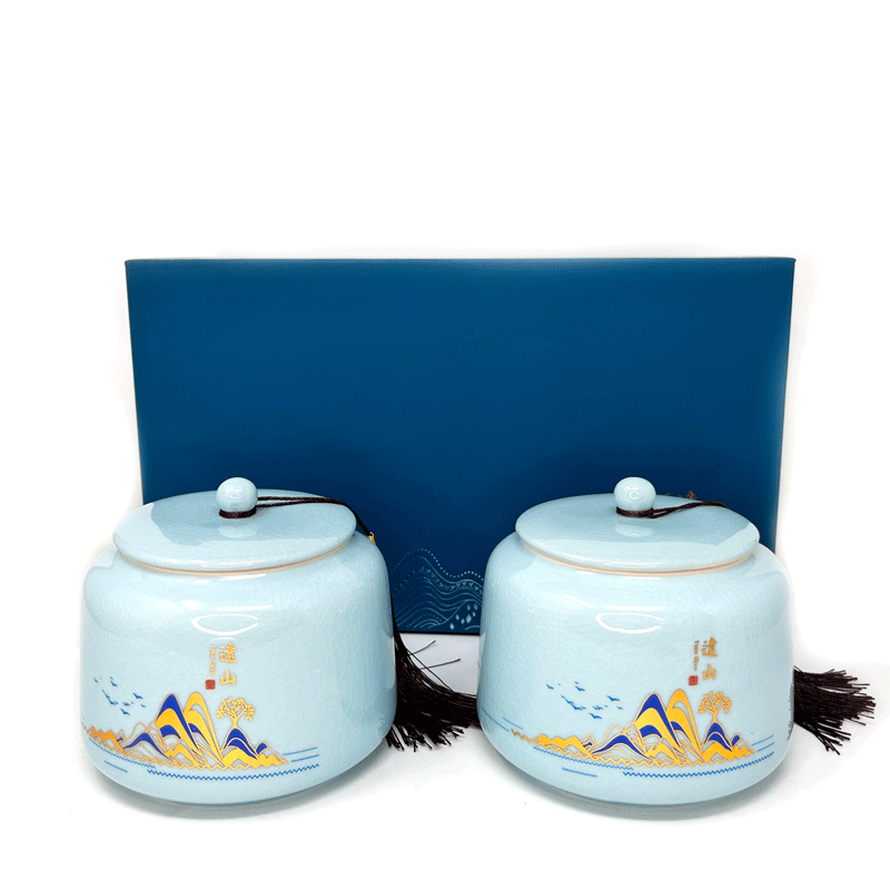 Ceramic Tea Canisters Gift Set / Gift Box by Tea and Whisk