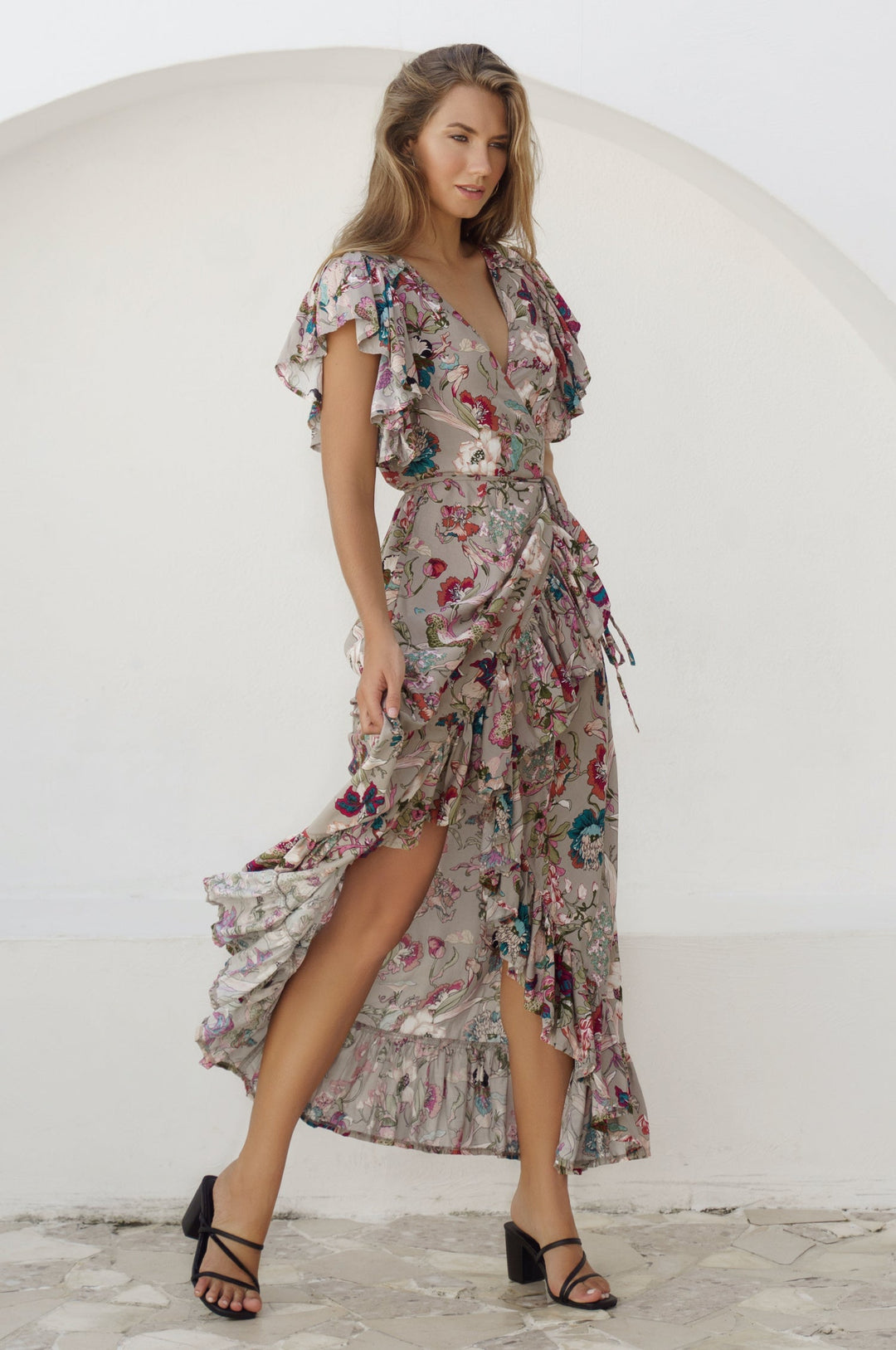 Carmen Wrap Maxi Dress by Bali ELF