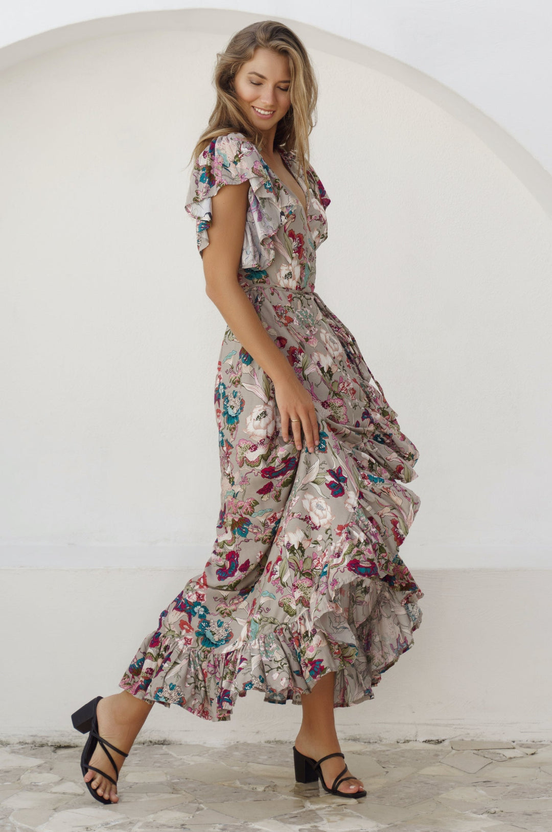 Carmen Wrap Maxi Dress by Bali ELF