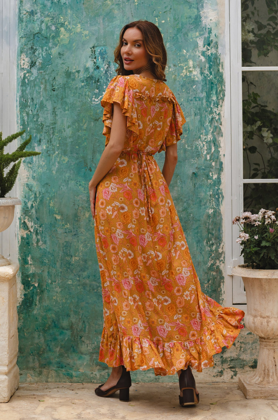 Carmen Wrap Maxi Dress by Bali ELF