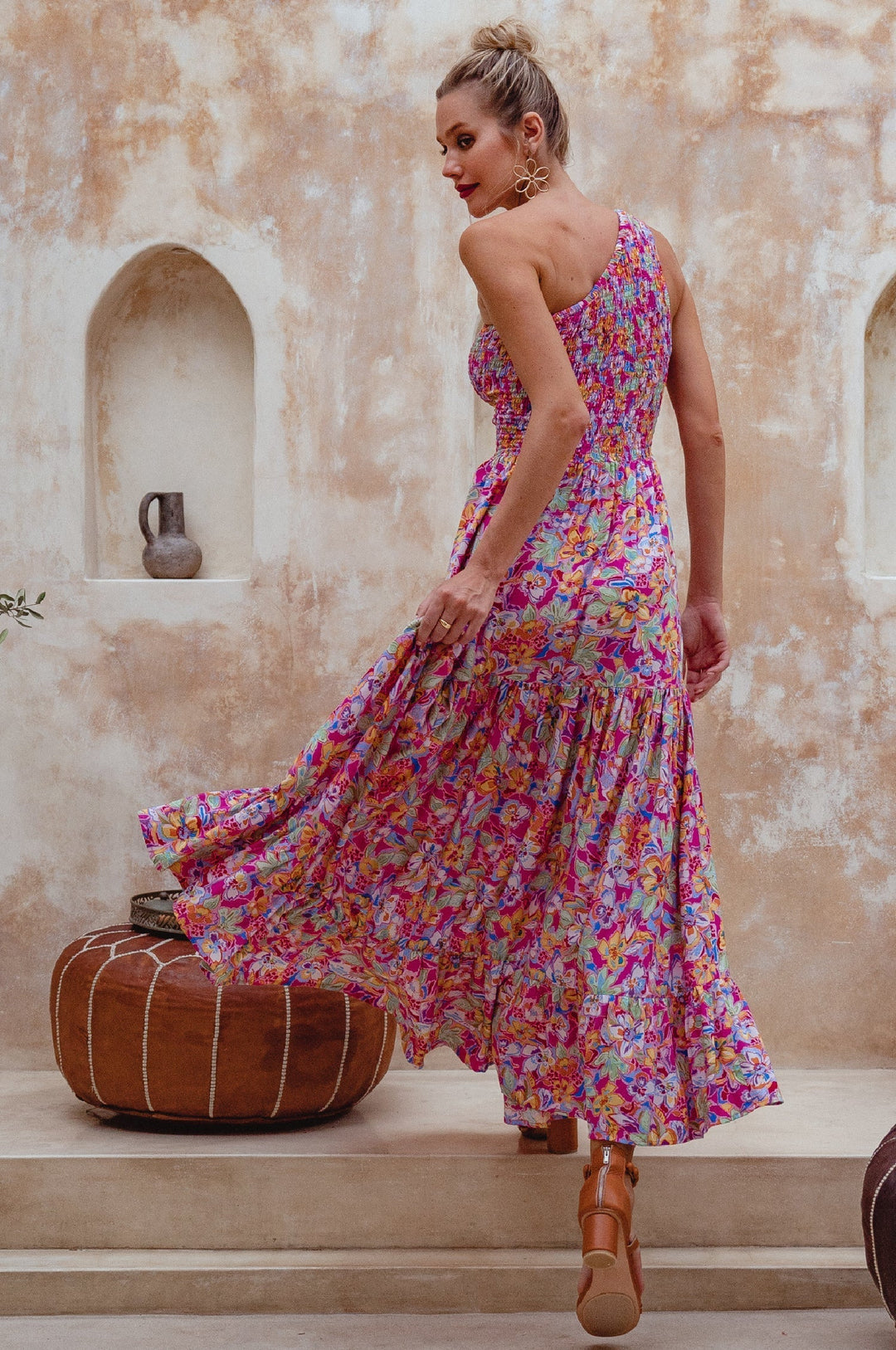 Cassandra One Shoulder Maxi Dress by Bali ELF