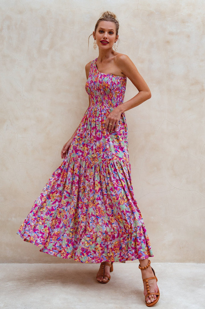 Cassandra One Shoulder Maxi Dress by Bali ELF