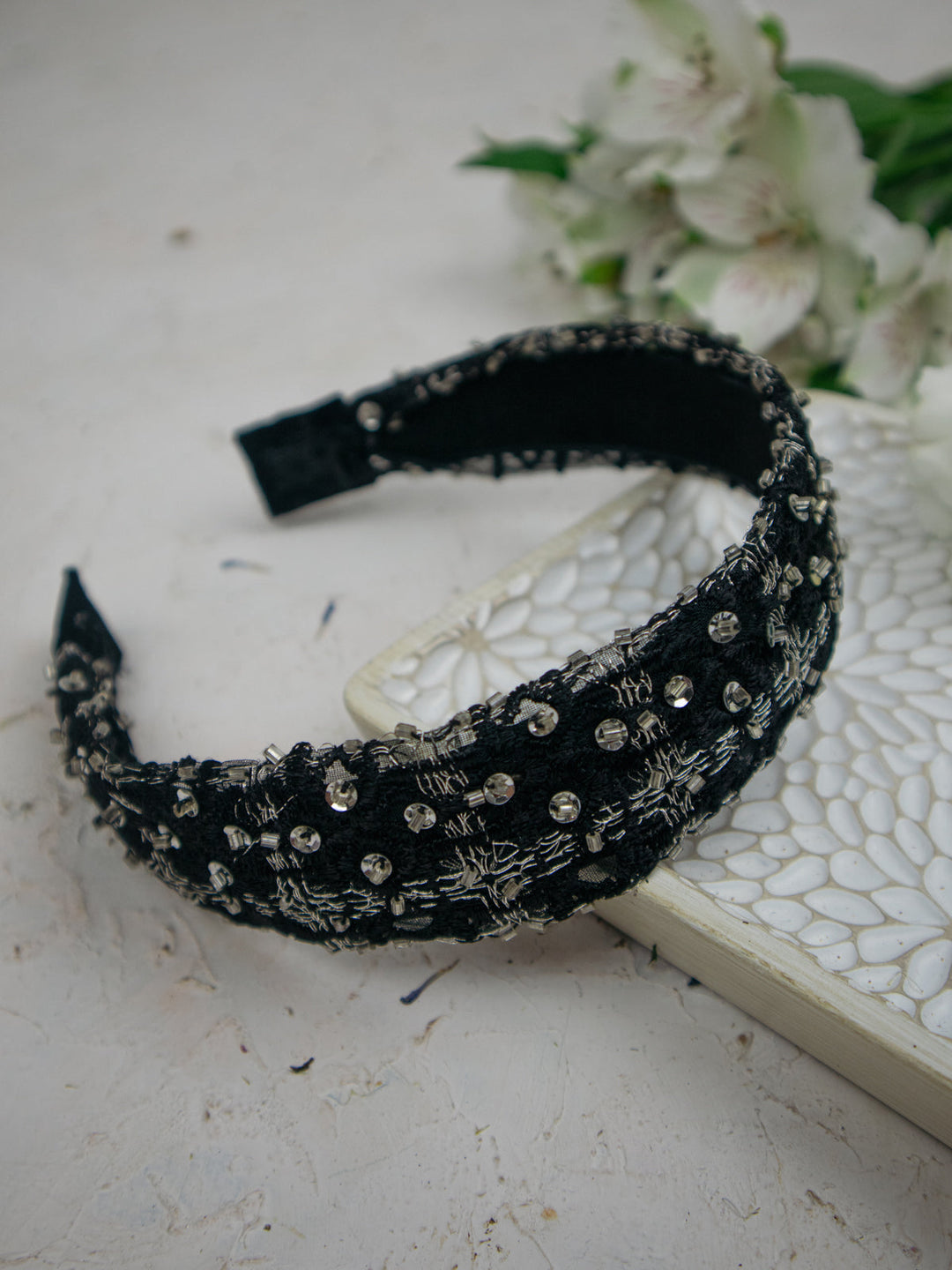 Celine Beaded Headband by Ash & Rose