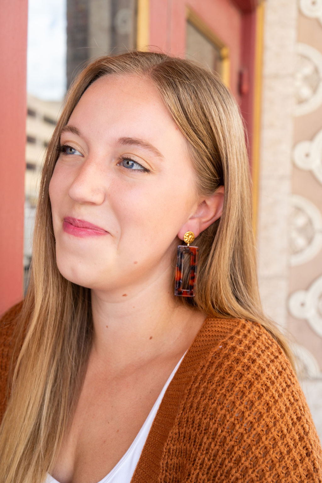 Vivian Earrings - Sedona Tortoise by Spiffy & Splendid