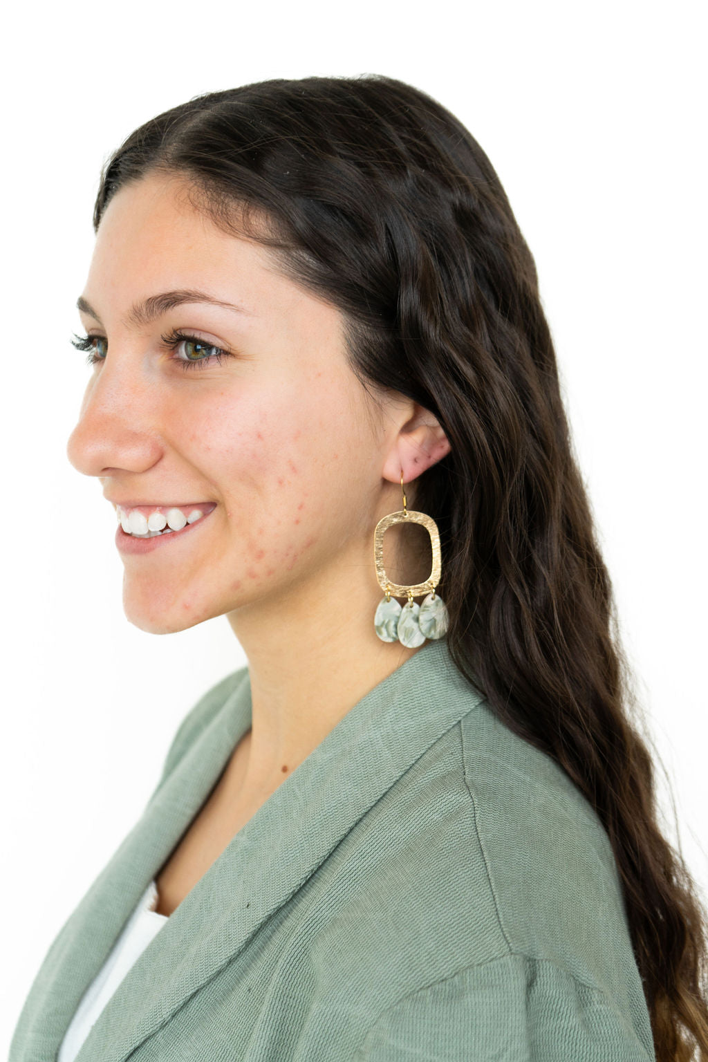 Ophelia Earrings - Sage by Spiffy & Splendid