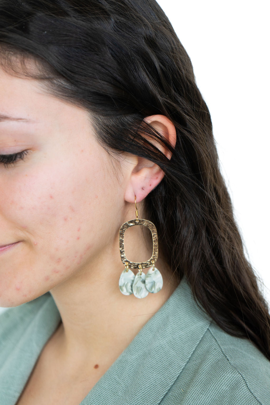 Ophelia Earrings - Sage by Spiffy & Splendid