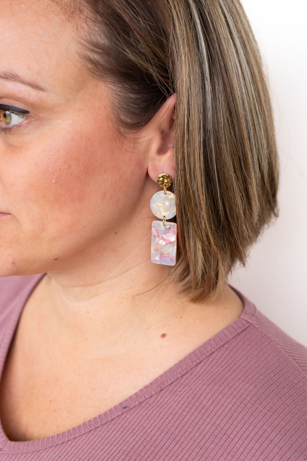 Nora Earrings - Iridescent Pastel by Spiffy & Splendid