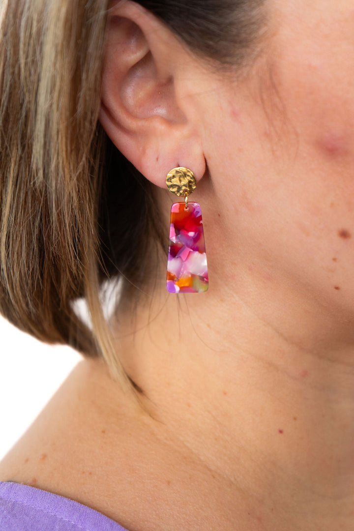 Mia Mini Earrings - Paradise Pink by Spiffy & Splendid