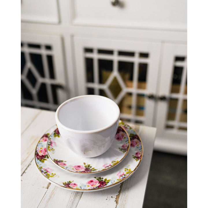 Limited Edition: Vintage Bloom Dessert Plate Set by Tuxton Home